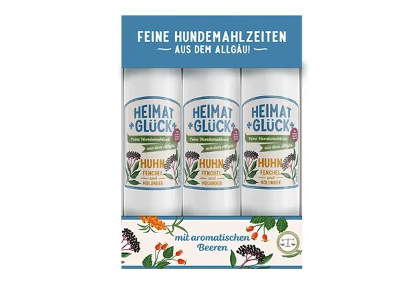 Heimatglück Huhn mit Fenchel und Holunder 300g quer